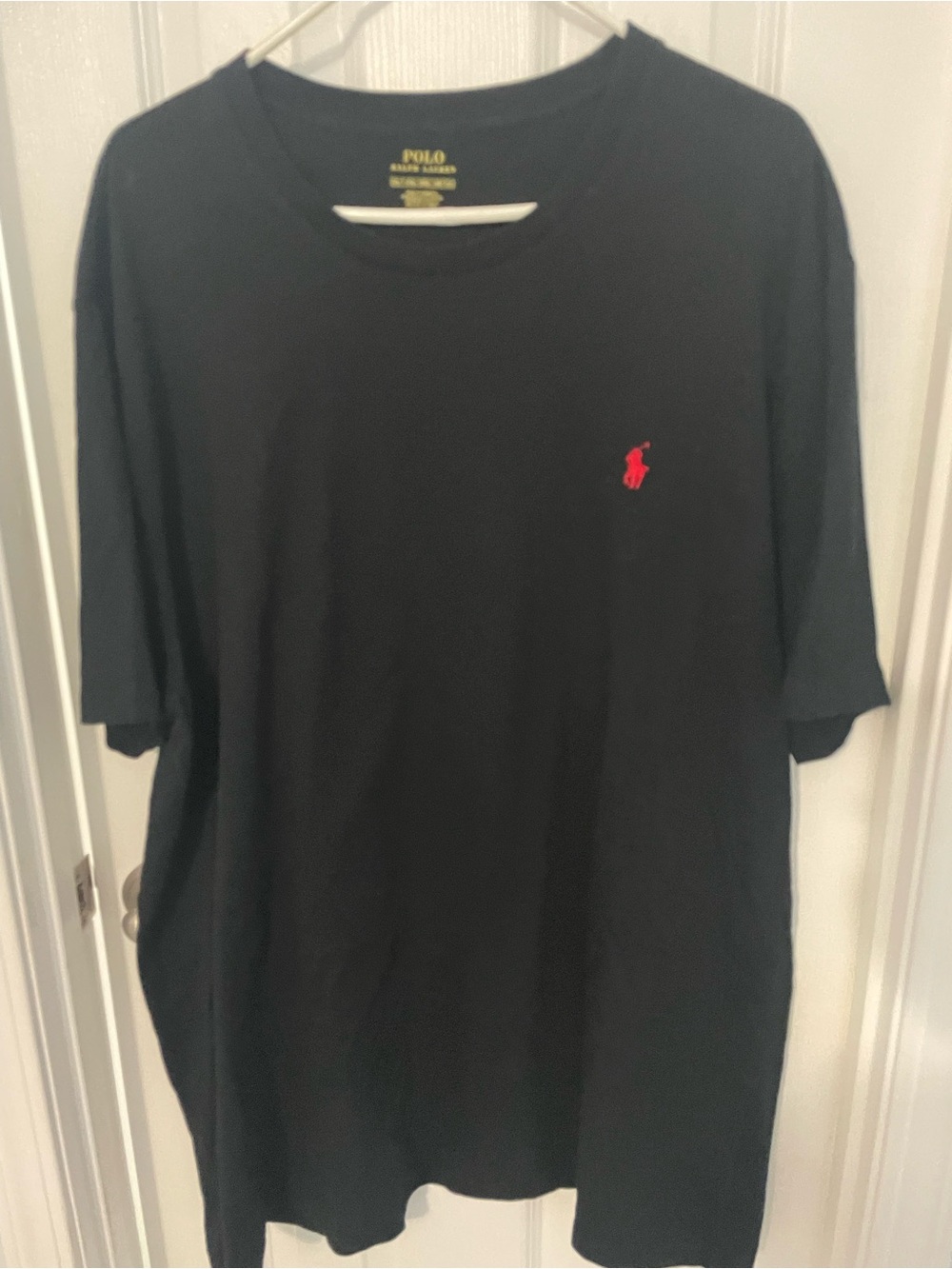Polo by Ralph Lauren Black Short Sleeve Tee with Red Pony 2XLT